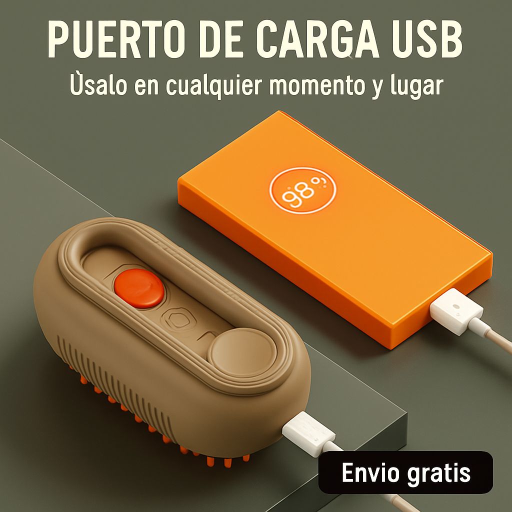 ¡Cepillo Vapor Pro Spa para Mascotas! ( 🐱 Cuidado profundo para tu mascota 🐶)  🔥