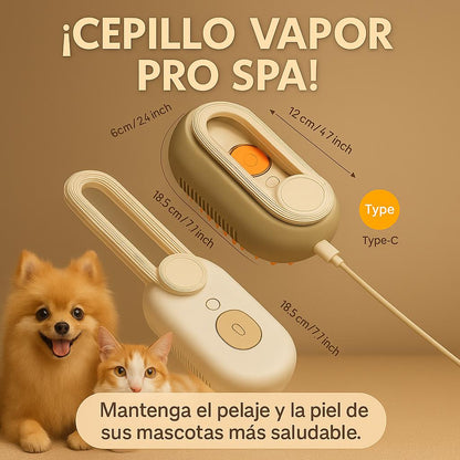 ¡Cepillo Vapor Pro Spa para Mascotas! ( 🐱 Cuidado profundo para tu mascota 🐶)  🔥