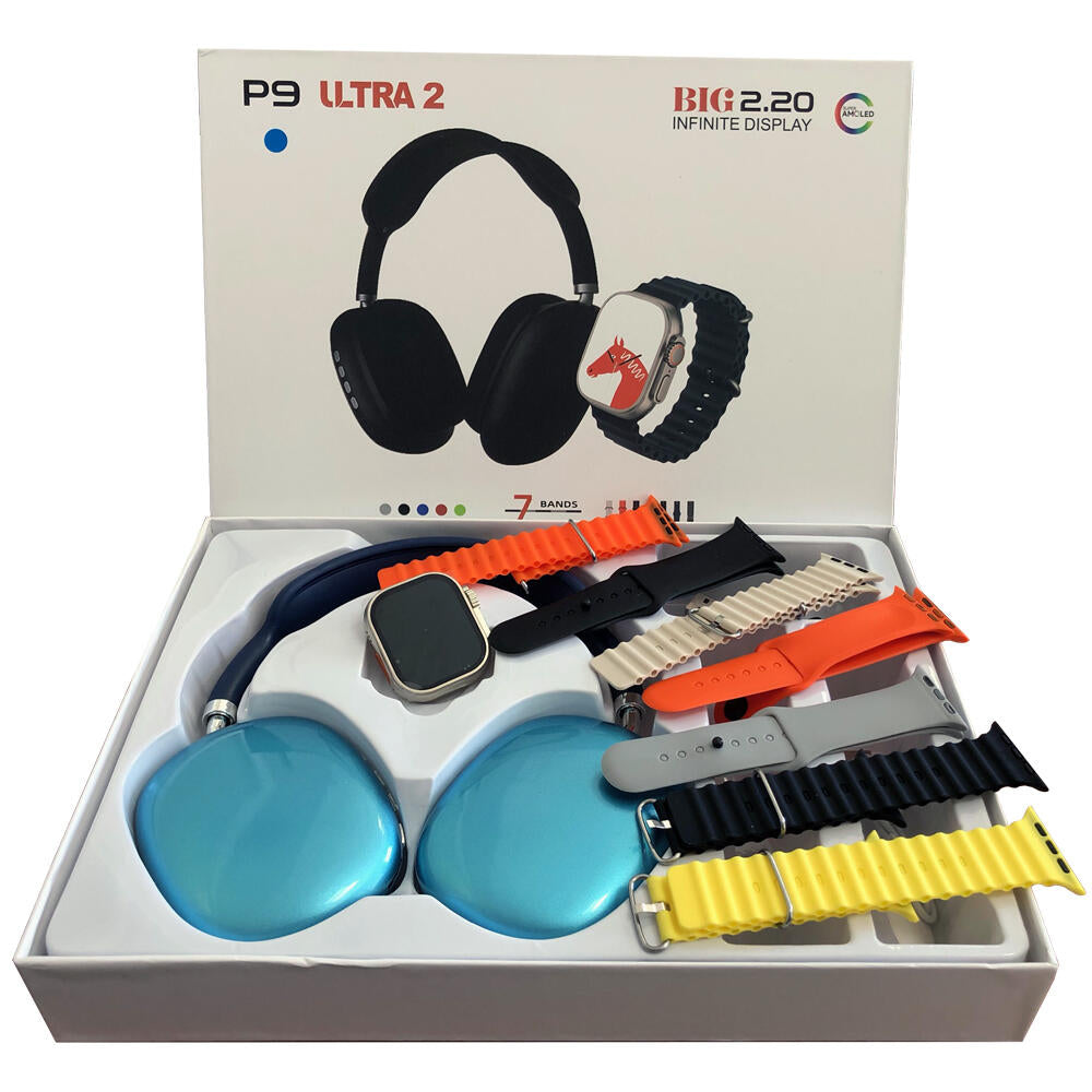 ¡SmartPack Pro : SmartWatch Ultra + Auriculares Pro X + Incluye 7 Correas! 🔥