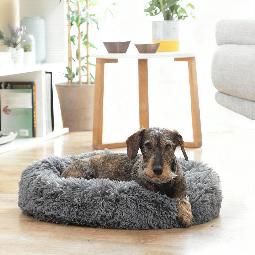 ¡Cama Antiestrés UltraSoft (60 cm) Confort y calma para Mascotas! 😼🐶