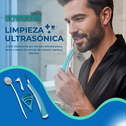 Limpiador Dental con Vibración de Alta Frecuencia para Limpieza Profunda y Efectiva