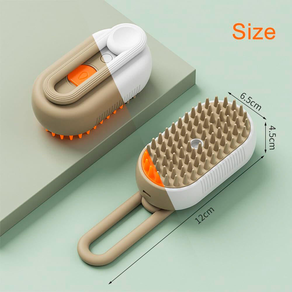 ¡Kit 2 piezas - Cepillo Vapor Pro Spa para Mascotas ( 🐱 Cuidado profundo para tu mascota 🐶)  🔥!